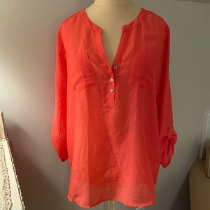 Express Coral Tunic and/or Cover-Up (size Medium)